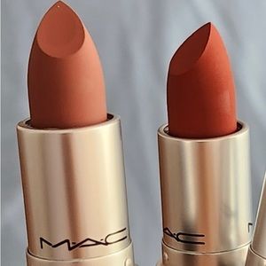 MAC cosmetics powder kiss lipsticks set of 2